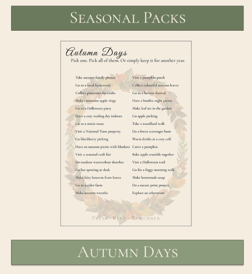 Seasonal Pack - Autumn Days 1