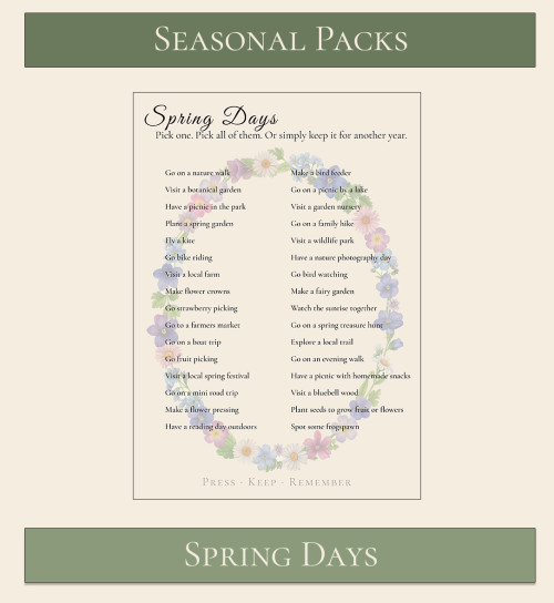 Seasonal Pack - Spring Days 1
