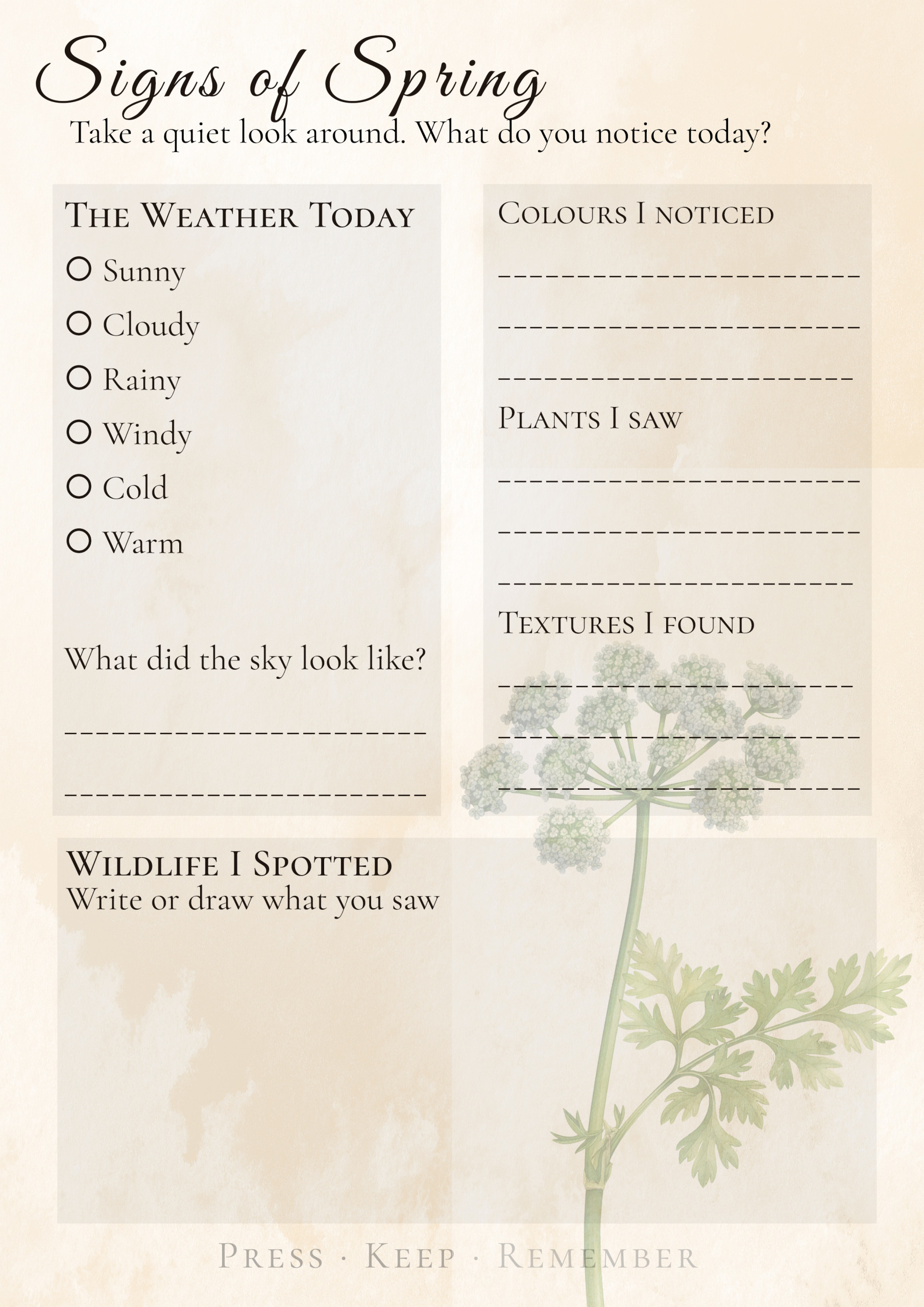 The Gentle Library Spring Days 4