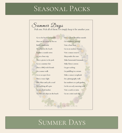 Seasonal Pack - Summer Days