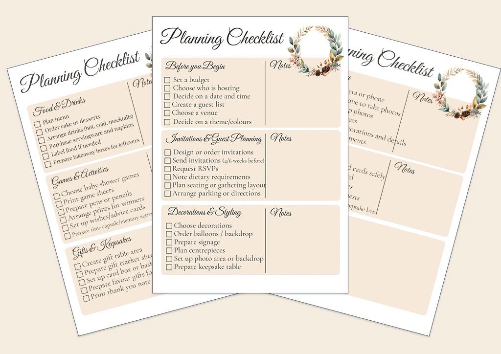 Woodland Baby Shower Planning