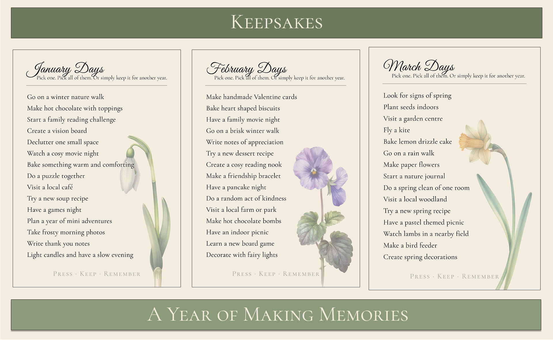 Keepsake - A year of making memories 3