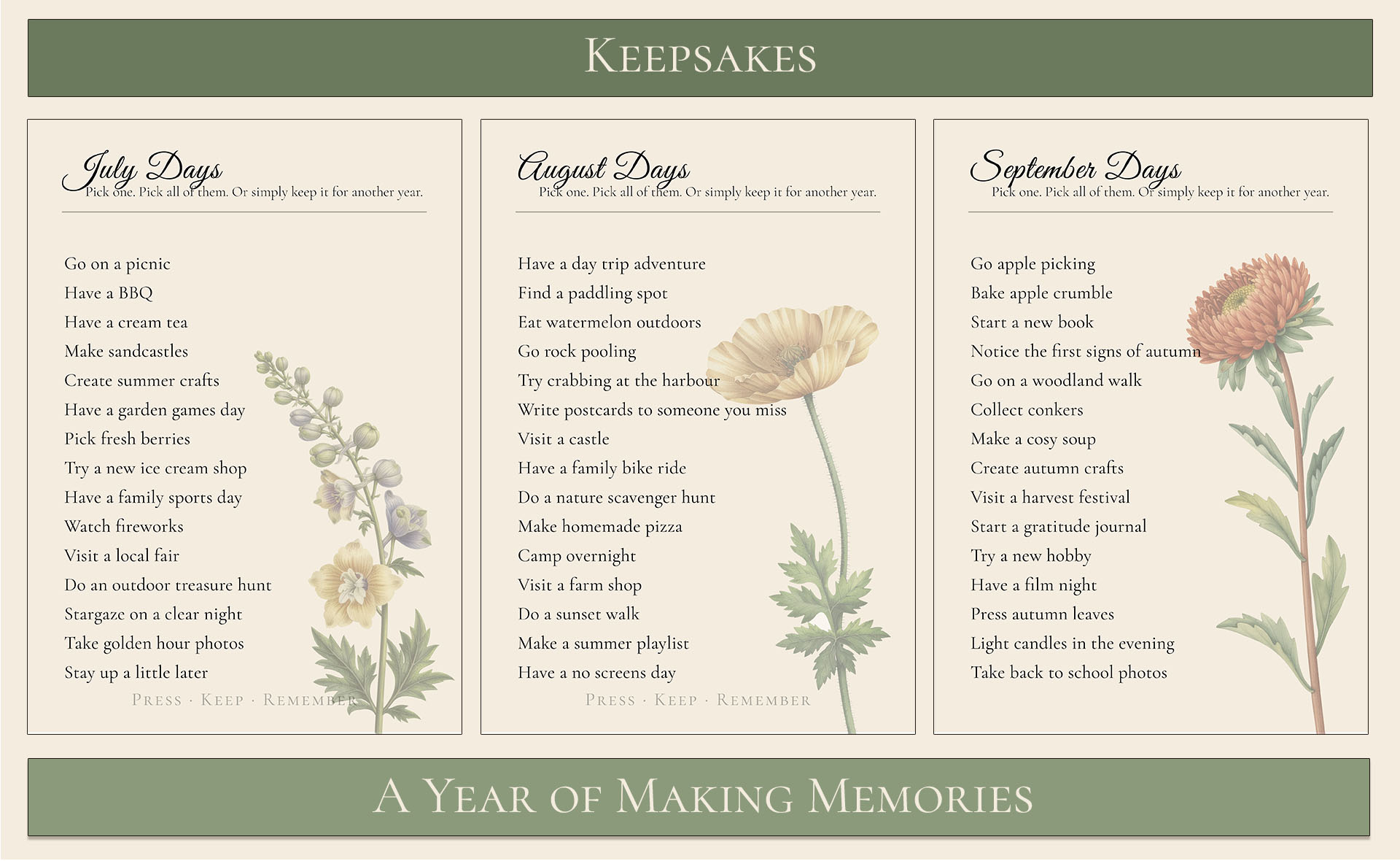 Keepsake - A year of making memories 5