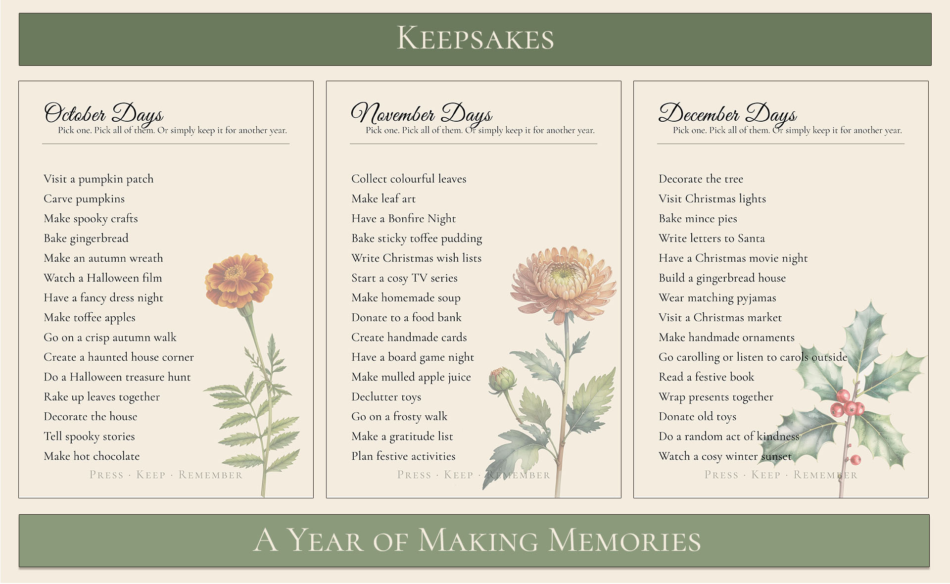 Keepsake - A year of making memories 6