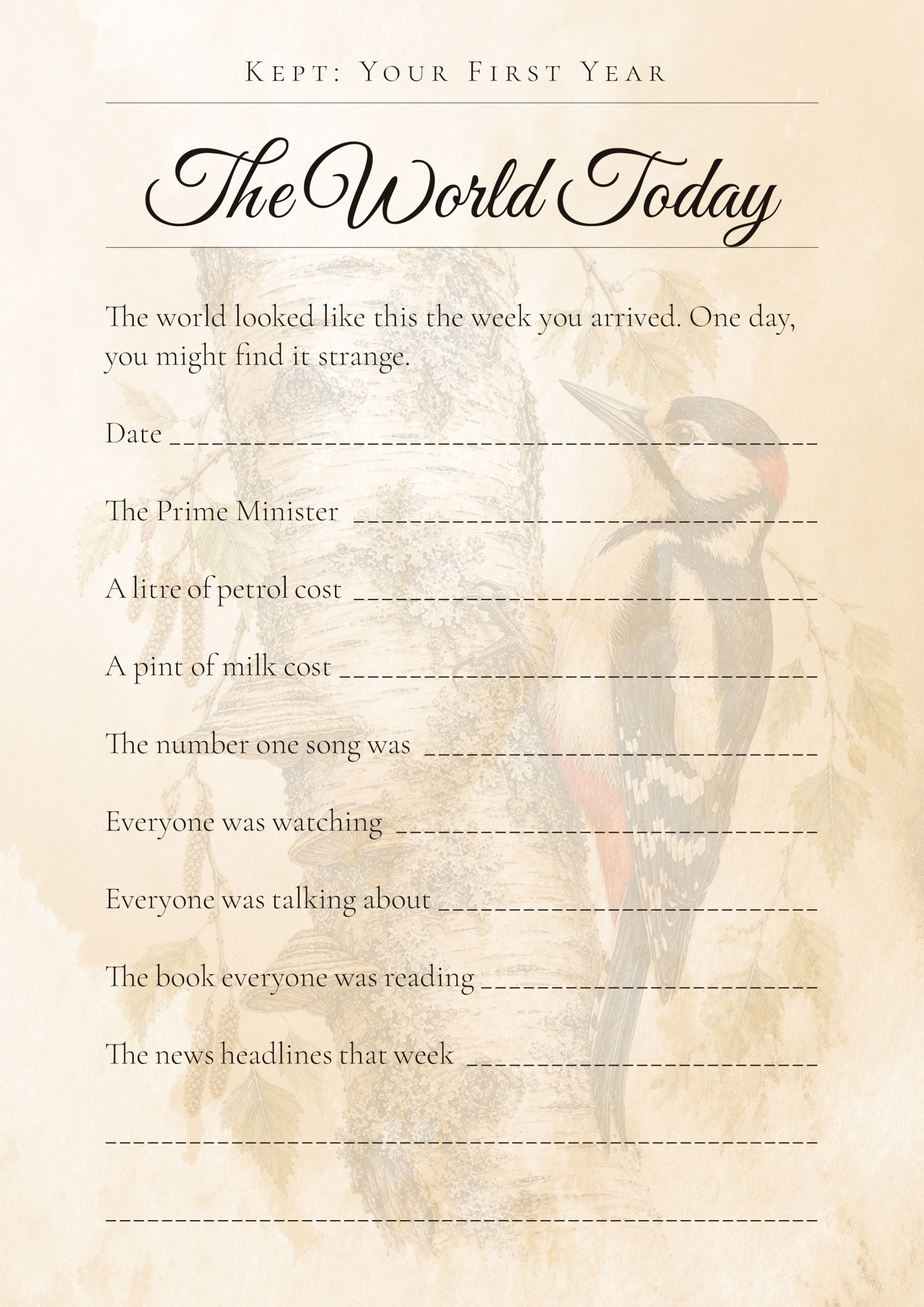 The Gentle Library Woodland Baby Keepsake 2