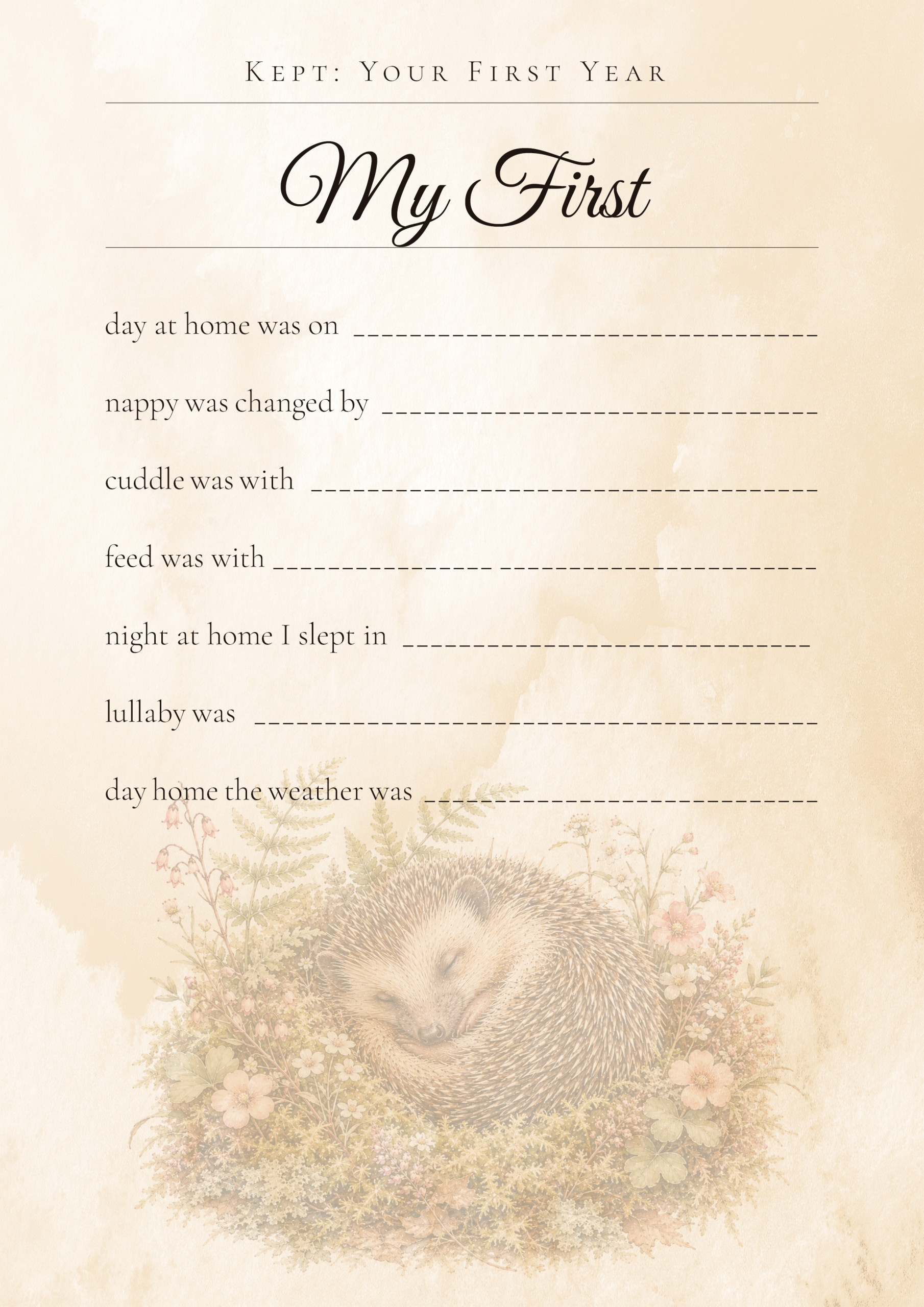 The Gentle Library Woodland Baby Keepsake 4