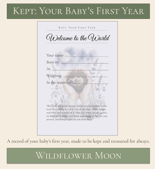 Your baby's first year keepsake - wildflower moon 1