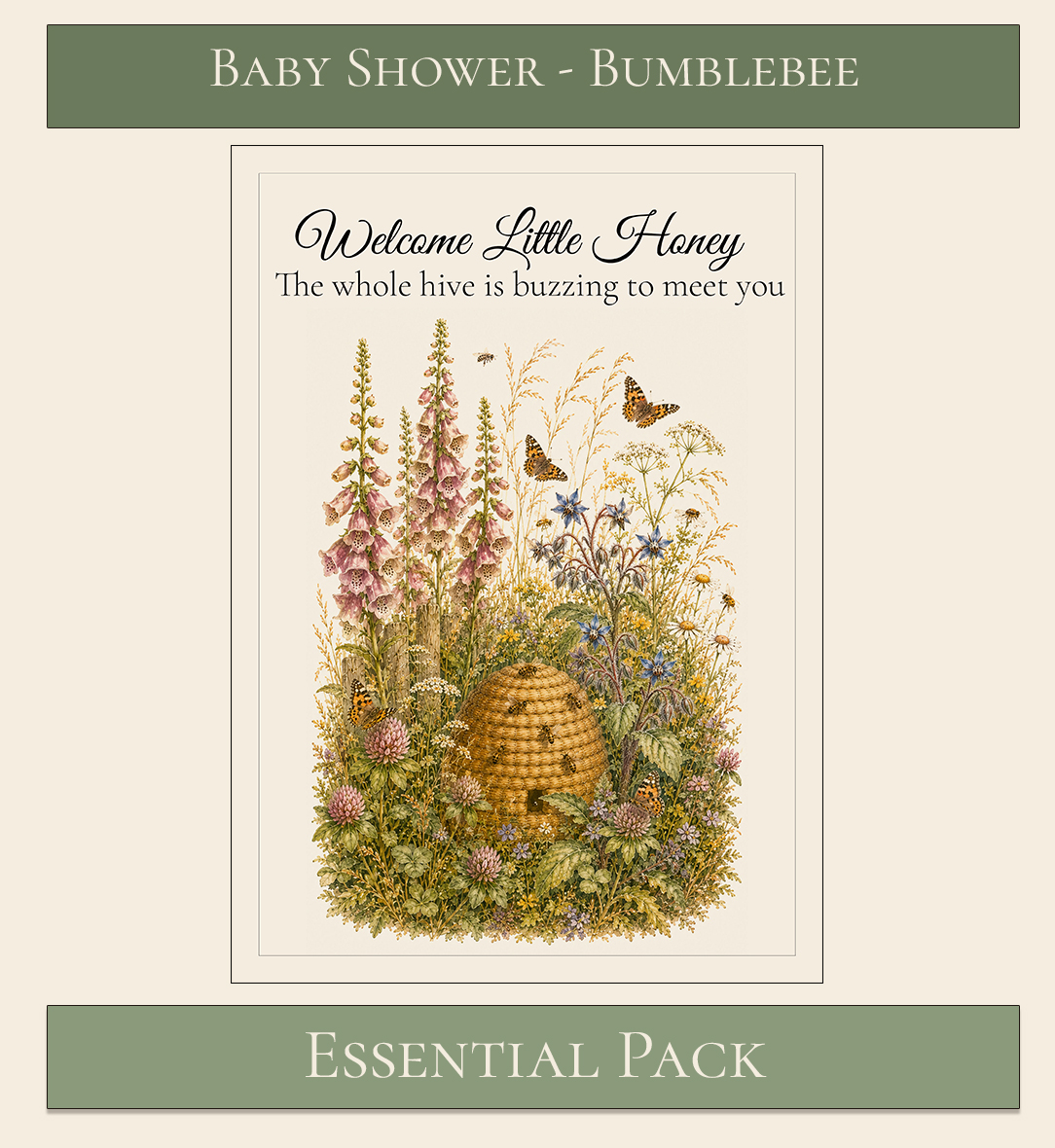 Bumblebee Baby Shower Essential Pack 2
