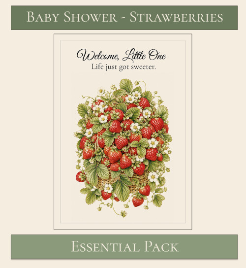Strawberry Baby Shower Essential Pack 1