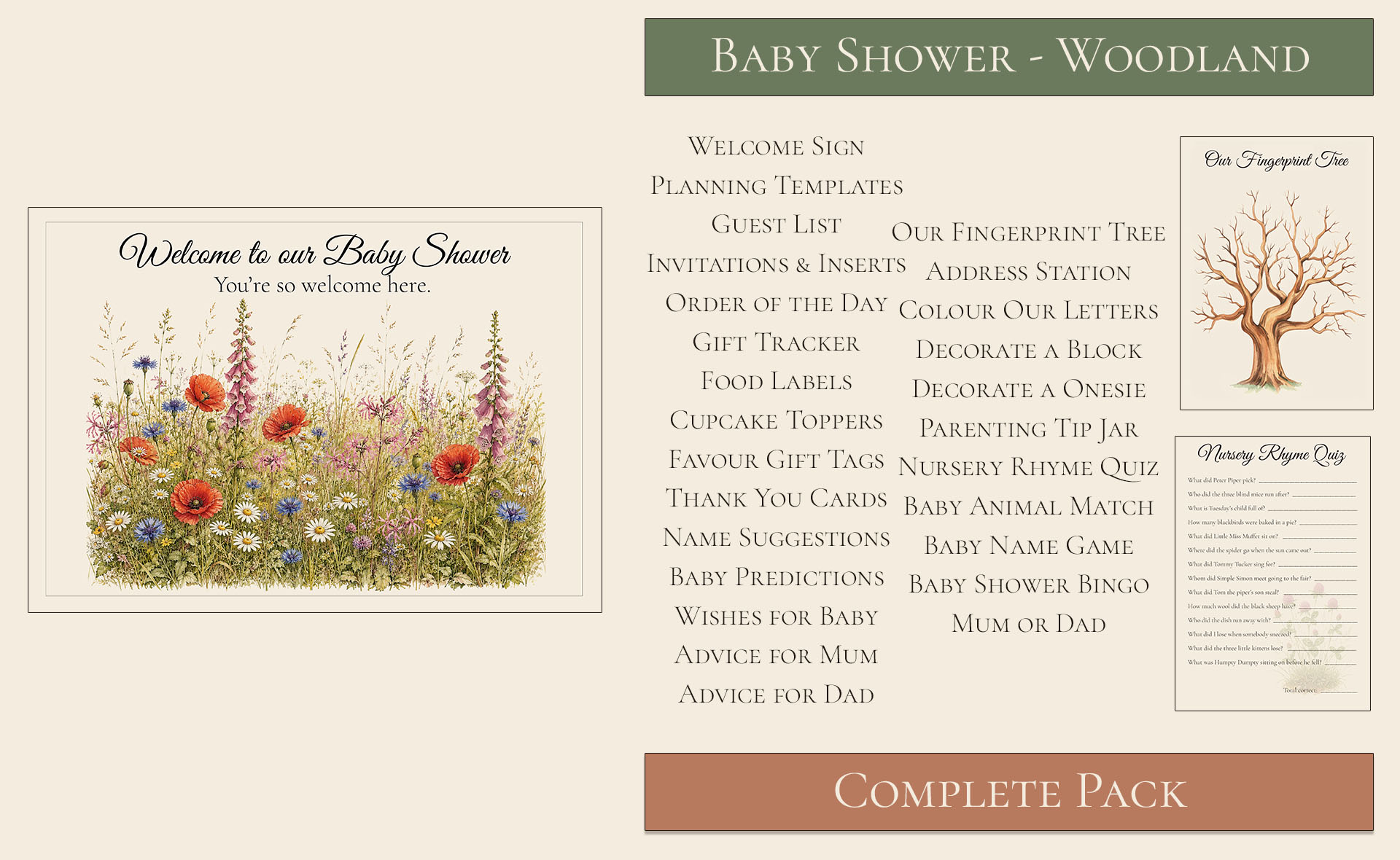 Wildflower Themed Baby Shower 1