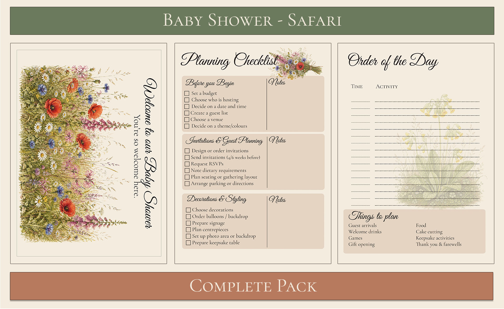 Wildflower Themed Baby Shower 2