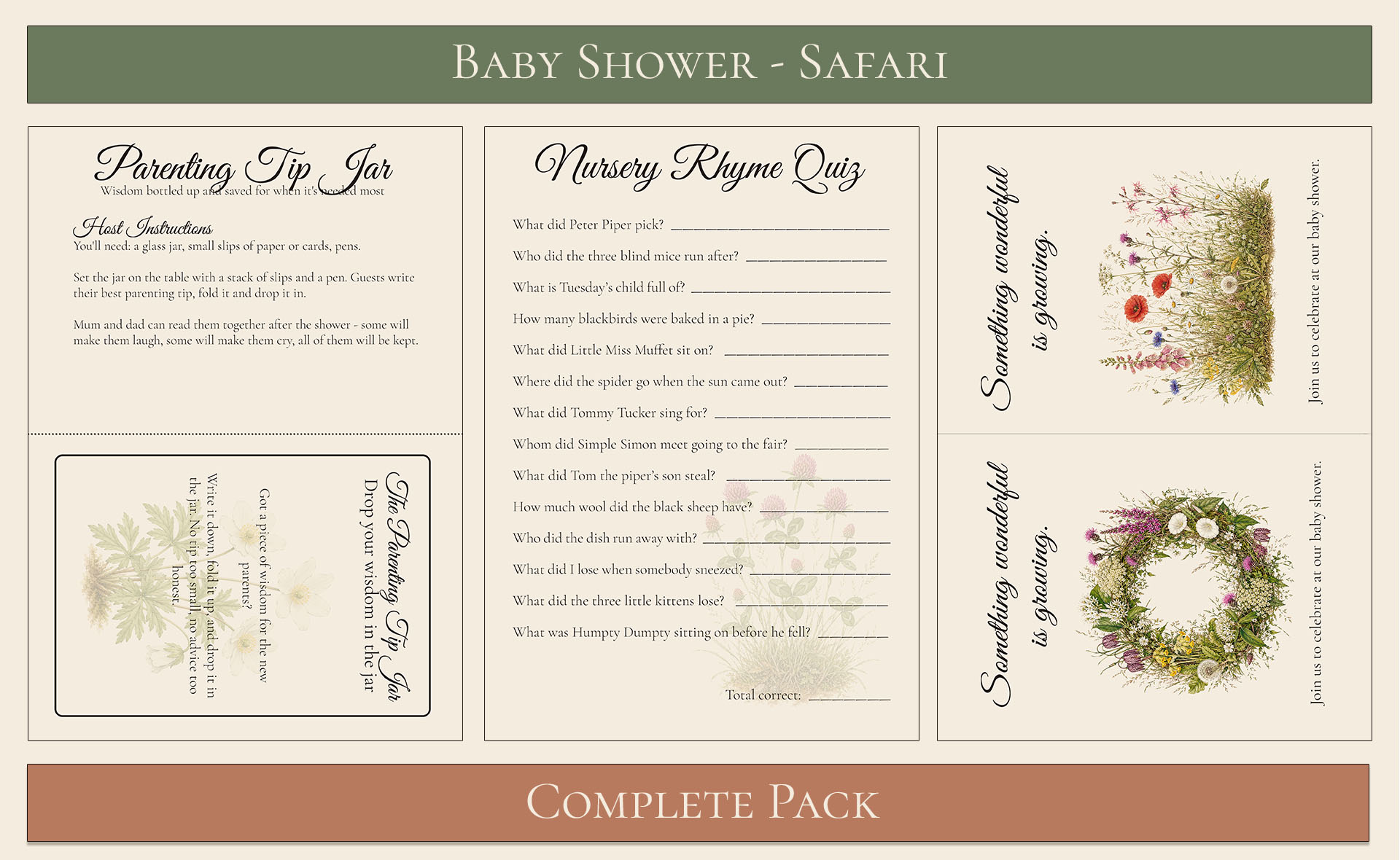 Wildflower Themed Baby Shower 5