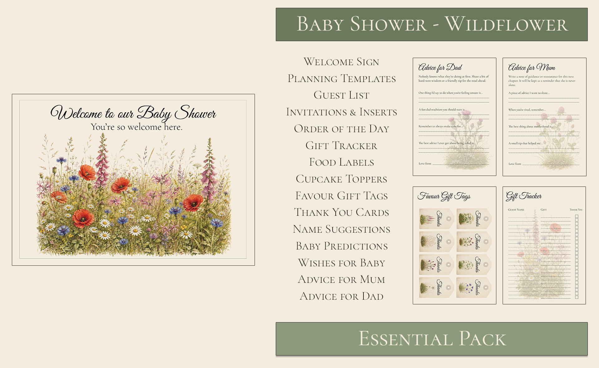 Wildflower Themed Baby Shower 1