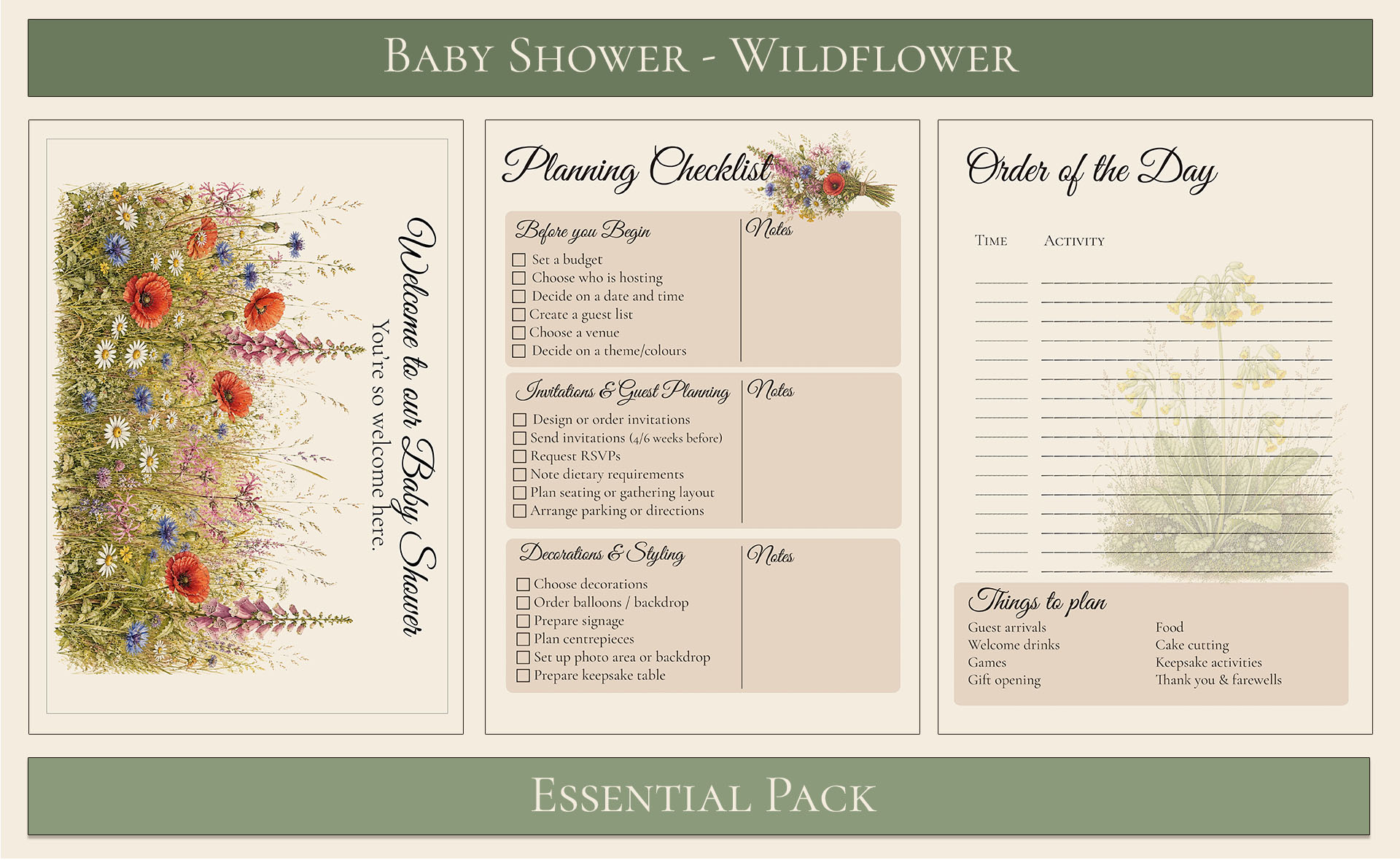 Wildflower Themed Baby Shower2