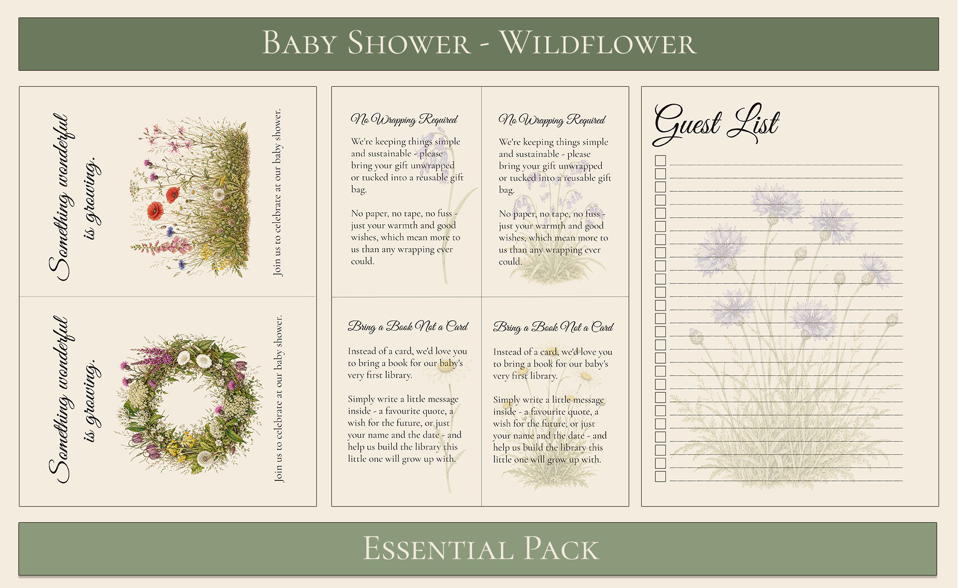 Wildflower Themed Baby Shower 3