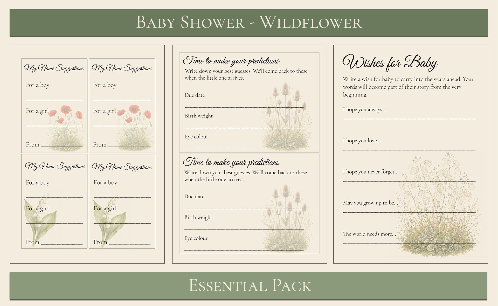 Wildflower Themed Baby Shower 5