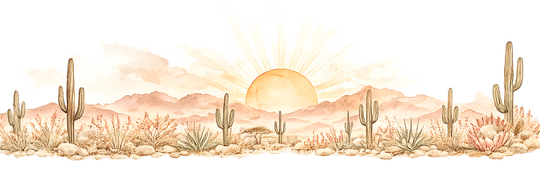 desert themed products for baby showers and keepsakes