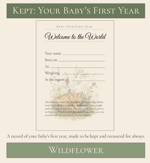 Your baby's first year keepsake wildflower themed 1